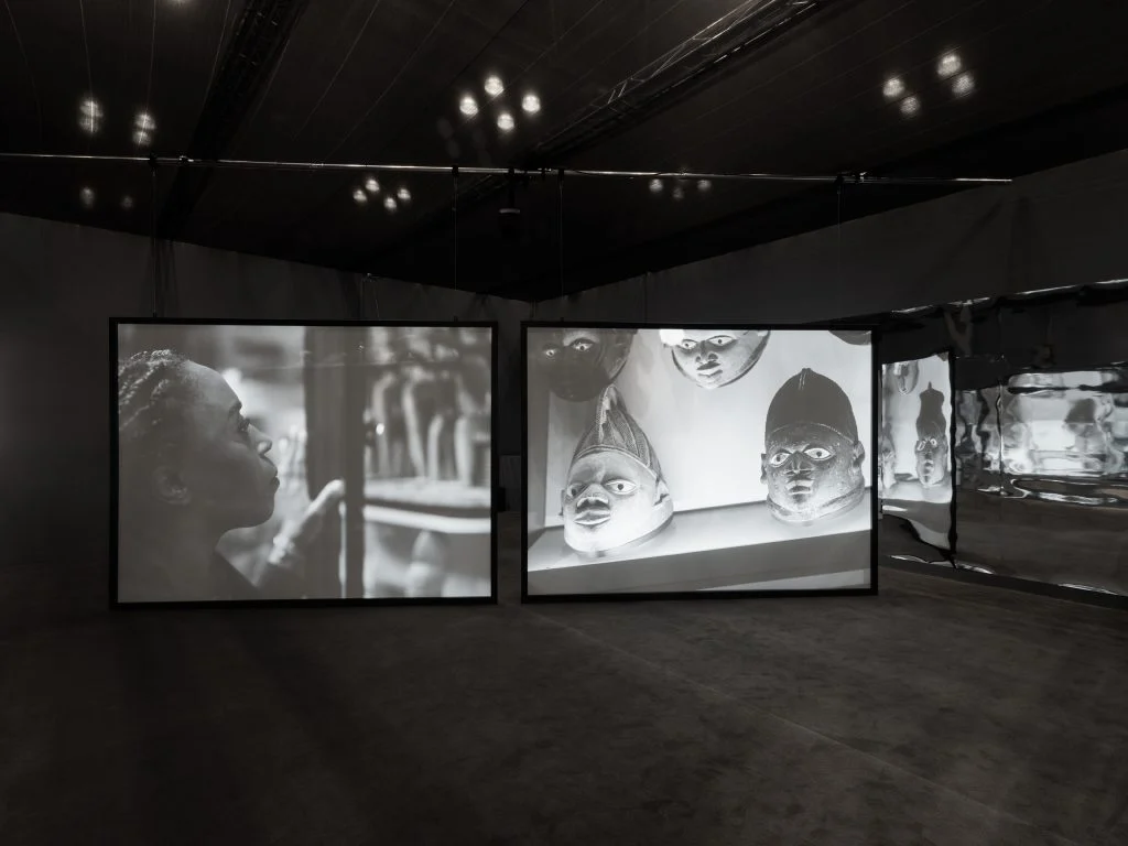 Installation view, The Armory Show 2024, Victoria Miro, Booth229, Javits Center, New York. All artworks © Isaac Julien. Courtesy the artist and Victoria Miro.